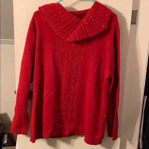 Red Sparkly Sweater
